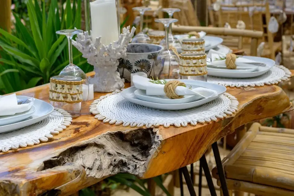 Decorated table at Algarve Jungle Events - photo 12